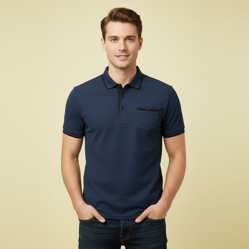 Elegantes Herren Polo Shirt | Poloshirt für Freizeitmode