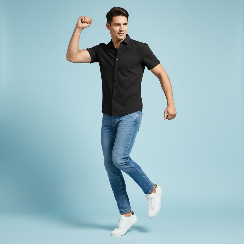 Elegantes Herrenhemd | Freizeithemden für Herren Sommermode