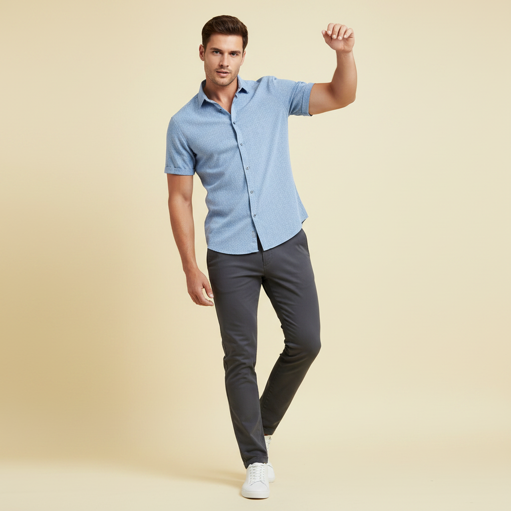Elegantes Herrenhemd | Freizeithemden für Herren Sommermode