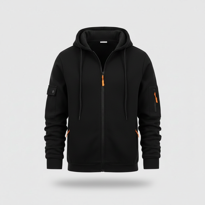 Herren Kapuzenpullover | Utility Hoodie mit Reißverschluss