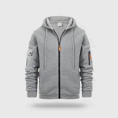 Herren Kapuzenpullover | Utility Hoodie mit Reißverschluss
