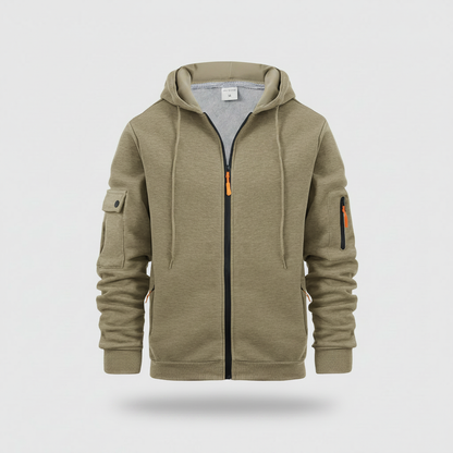 Herren Kapuzenpullover | Utility Hoodie mit Reißverschluss