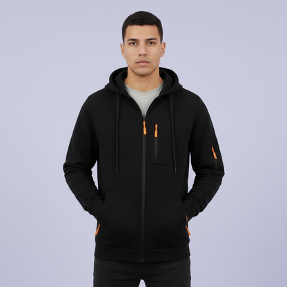 Herren Kapuzenpullover | Utility Hoodie mit Reißverschluss