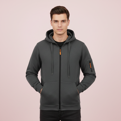 Herren Kapuzenpullover | Utility Hoodie mit Reißverschluss