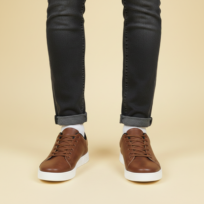Herren Low-Top-Sneaker Weiß | Sportliche Schuhe Herren