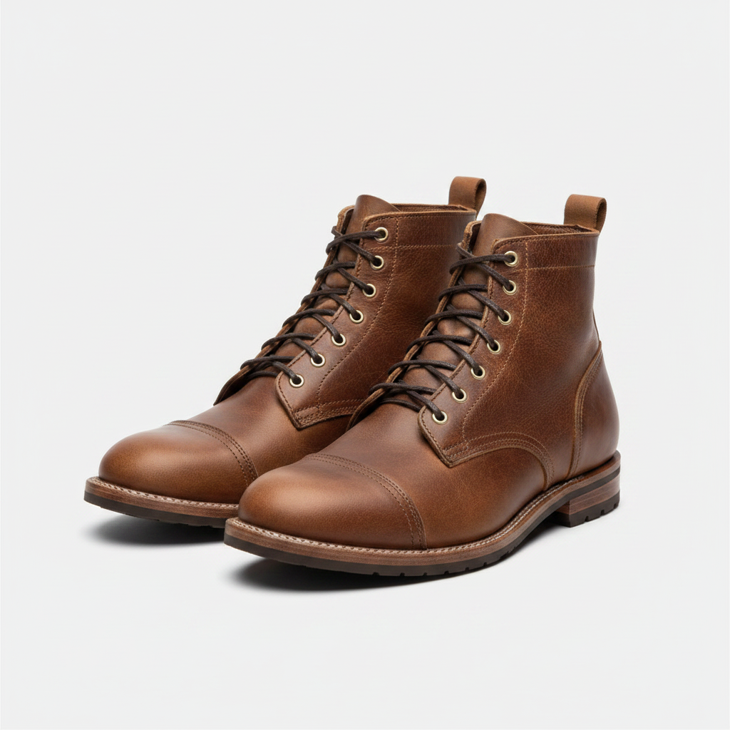 Herren Schnürstiefel | Robuste Arbeitsstiefel mit Knöcheldesign