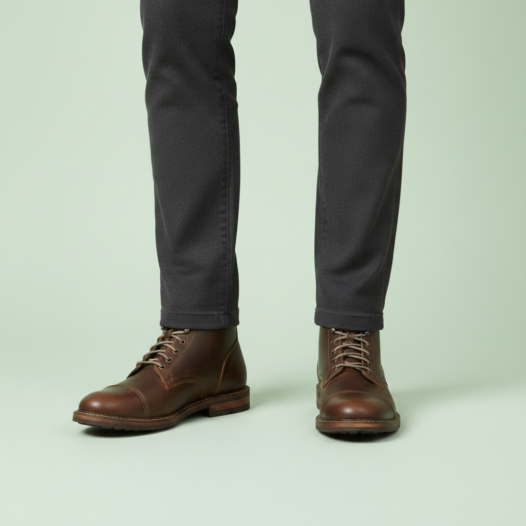 Herren Schnürstiefel | Robuste Arbeitsstiefel mit Knöcheldesign