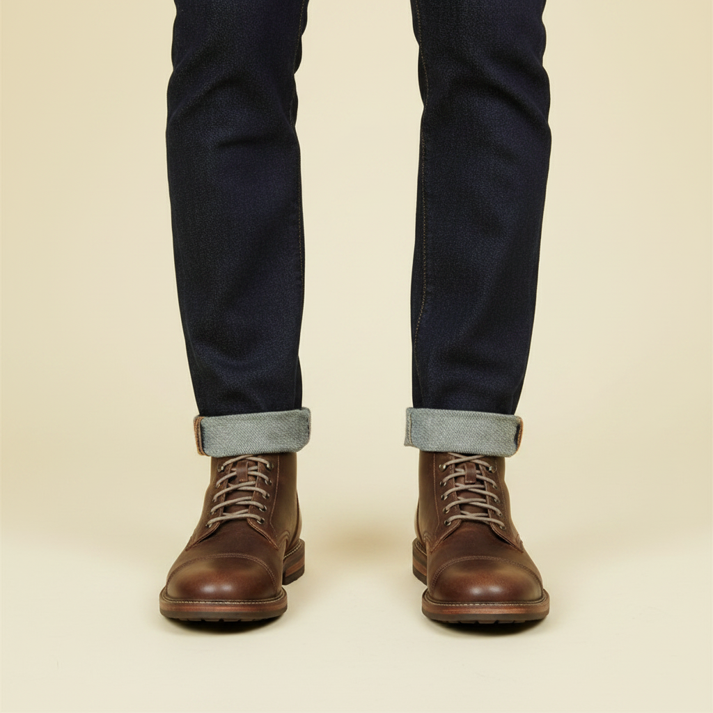 Herren Schnürstiefel | Robuste Arbeitsstiefel mit Knöcheldesign