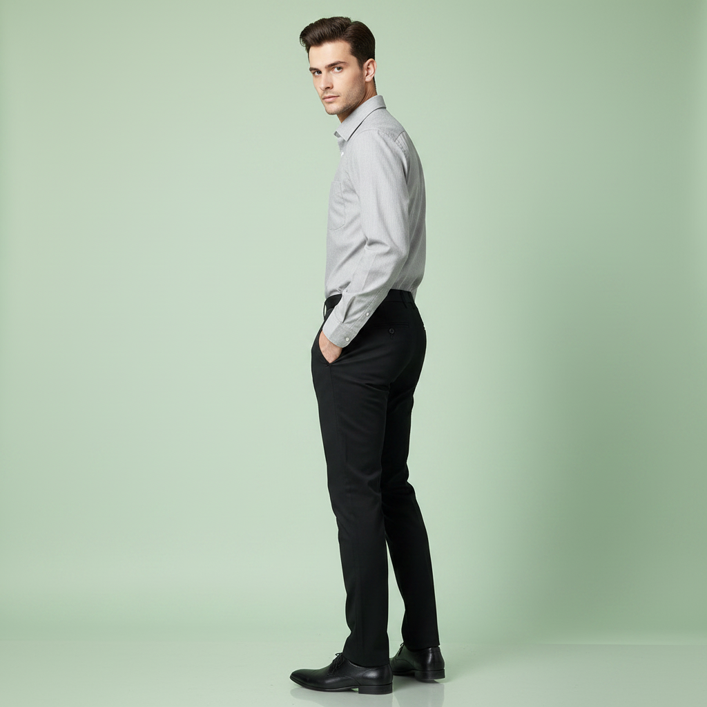 Saul | Herren Slim Fit Hose aus Dehnbarem Stoff