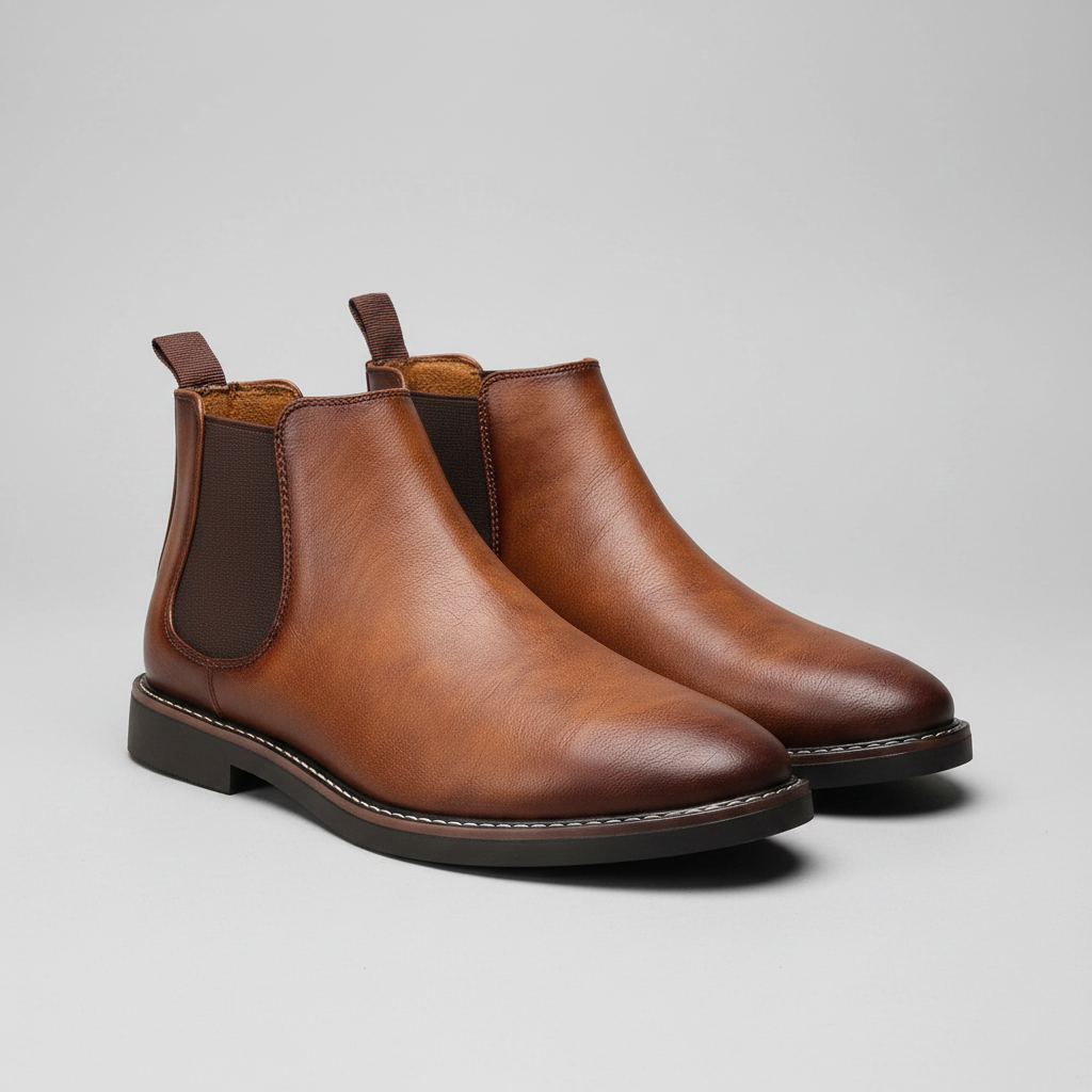 Wasserdichte Chelsea-Stiefel Herren | Knöchelhohe Stiefel