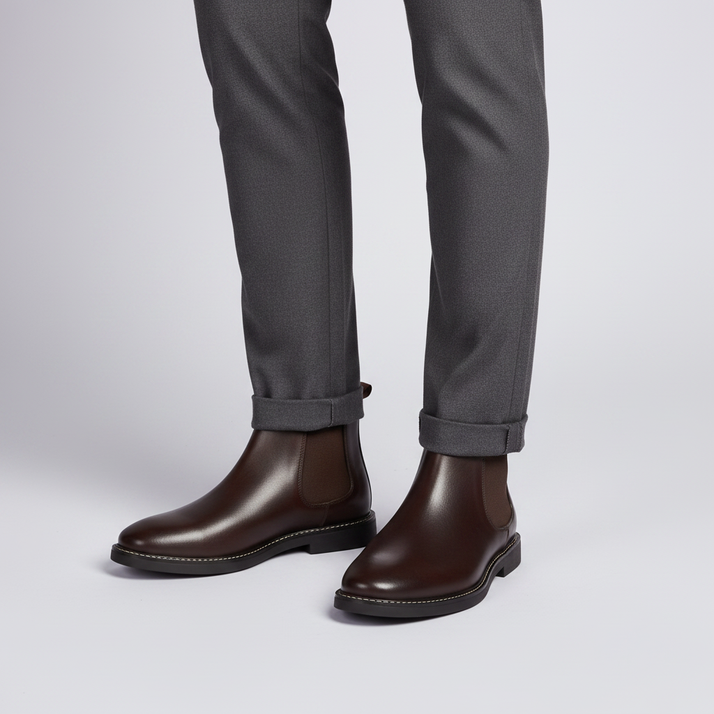 Wasserdichte Chelsea-Stiefel Herren | Knöchelhohe Stiefel