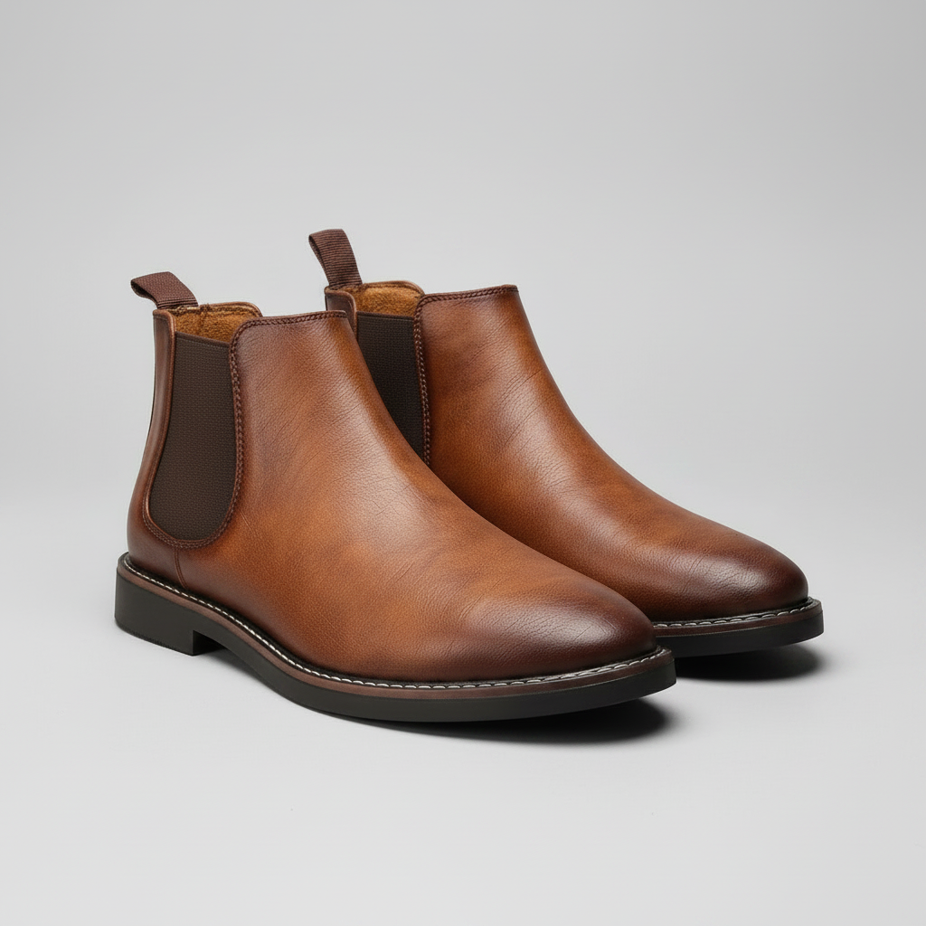 Wasserdichte Chelsea-Stiefel Herren | Knöchelhohe Stiefel